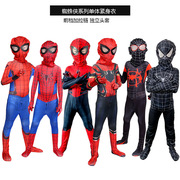 童装儿童蜘蛛侠套装紧身衣，玩具装扮男童，超人衣服披风连体cos服装