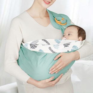 初新生婴儿简易外出用品背带巾夏季襁褓横前抱式宝宝抱袋背娃神器