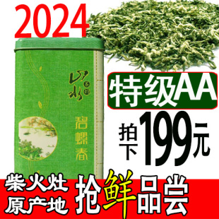 正宗头采2024新茶叶(新茶叶，)绿茶苏州明前特级aa洞庭碧螺春250克东山