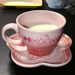 kt猫下午茶咖啡杯，hellokitty小精致杯子，hellokitty设计小众好看