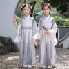 儿童古装汉服中国小学生女童国学表演服三字经弟子规书童演出服装