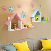 儿童房卧室墙壁装饰创意墙上置物架客厅墙面壁挂隔板幼儿园搁板