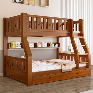 全实木上下床双层床上下铺，木床高低床，子母床成人儿童床小户型家用