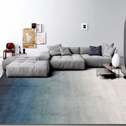 地毯客厅现代简约素色沙发茶几毯北欧卧室房间地垫纯色渐变大地毯