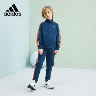 adidas阿迪达斯童装外套长裤，套装男女童春秋，运动服洋气儿童两件套