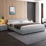 简约现代皮床1.8米1.35m科技布储物榻榻米日式酒店卧室家具小户型