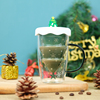 高硼硅圣诞树双层玻璃水杯女生可爱创意隔热防烫心愿杯早餐杯礼物
