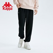 Kappa卡帕男裤2023针织纯棉运动长裤简约休闲小脚卫裤