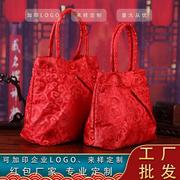 创意款新娘红手包拿 礼婚礼手拿包精美缎面婚红包装饰色9.8-6