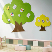 大树毛毡墙贴幼儿园环创软木板