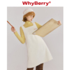 whyberry23aw“初雪”白色毛呢，背心裙少女风裙子女连衣裙秋冬