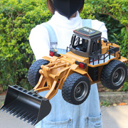 合金超大号遥控铲车，玩具工程车推土机，装载机男孩儿童礼物电动大号