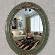 厂促欧式浴室镜子装饰镜梳妆台镜化妆镜复古金色壁挂打孔镜玄关品