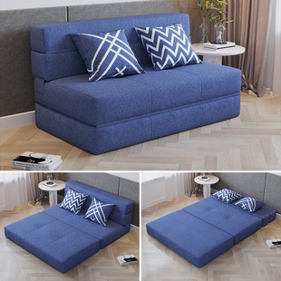 榻榻米沙发床可折叠多功能小户型家用1.2米单双人(单双人，)两用乳胶简易床