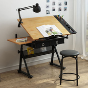 多功能实木画架画板绘画桌书法画画桌子工程绘图专用建筑师工作台