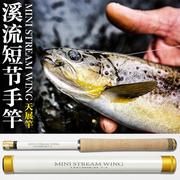 小物竿溪流竿短节天展竿超轻迷你便捷小手，竿37调飞蝇3.6米台钓竿