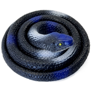 软胶仿真蛇眼镜蛇儿童玩具蛇蓝黑蓝绿色吓人恶搞道具假蛇动物模型
