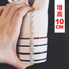 2023内增高10厘米，帆布鞋百搭潮厚底，高帮鞋韩板鞋系带松糕女鞋