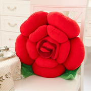 沙发玫瑰花靠垫靠枕客厅大号卡通，可爱花朵抱枕，汽车用创意床头靠背