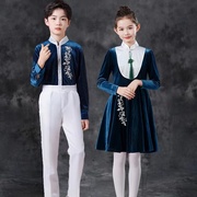 古筝演出服儿童比赛独奏专业中国风礼服六一表演服装中大童