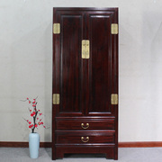 新中式香樟木衣柜实木古典卧室，衣橱两门带抽屉，小户型收纳储物柜子