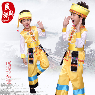 六一少数民族服装儿童夏季五十六个民族服装儿童傣族服装男童