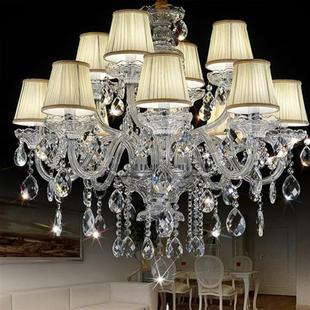 欧式水晶灯客厅吊灯，简约现代卧室餐厅灯具美式创意，大气别墅灯