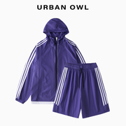 Urban Owl冰丝防晒衣长袖防紫外线透气夏季户外防晒套装男女同款