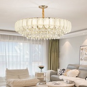 k9水晶吊灯法式轻奢灯具，简约客厅餐厅，花瓣房间主卧灯灯