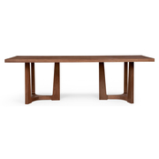 北欧实木餐桌椅简约北美黑胡桃木意式轻奢原木长方形工作台会议桌