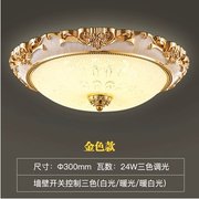 led吸顶灯欧式圆形房间灯餐厅，灯玄关阳台灯美式灯具北欧卧室