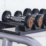 室内体育健身举重器材 商用存储置放货架 6付双层哑铃架定制