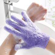 家用男女创意搓澡巾手套，沐浴糖果色搓泥巾浴室手套式洗澡澡巾