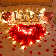 七夕情人节求婚表白周年纪念日惊喜创意浪漫气球，婚房场景布置装饰