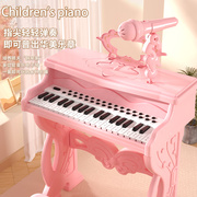 儿童钢琴玩具可弹奏电子琴带话筒初学7女孩3岁5小孩6生日礼物家用