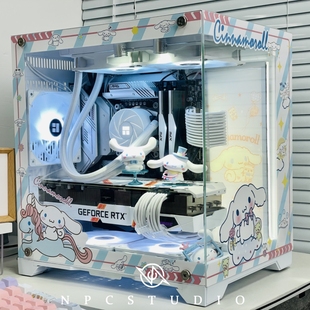 玩嘉孤勇者i5台式动漫，主题定制电脑主机，rtx4060组装游戏水冷整机