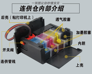 兼容惠普HP816 817墨盒F2288连供F388 F378 D2368打印机改装F2188