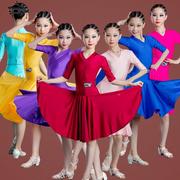 2024网红拉丁舞服装女儿童舞蹈比赛事规定艺考级练功表演出服