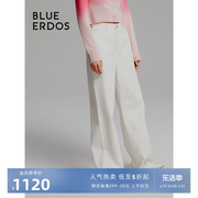 blueerdos秋冬宽松纯棉，拖地裤女直筒牛仔裤b236m3021