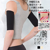 日本胳膊螺旋压力收紧小臂赘肉瘦手臂蝴蝶袖套健身运动束臂衣透气