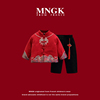 法国 MNGK 拜年服男宝冬季套装中国风新年装儿童衣服周岁男童加厚