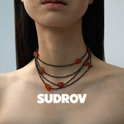 sudrov素觉小众设计高级感轻奢宝石，颈链女叠戴锁骨(戴锁骨)链长项链