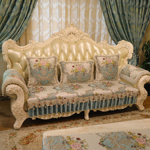 布妮思曼欧式沙发坐垫高档奢华防滑皮，贵妃椅专用坐垫2023秋冬
