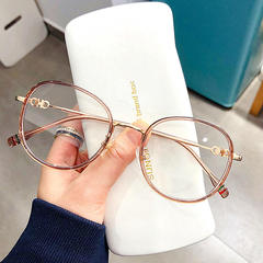 英国CherryKoko眼镜复古圆形框素颜平光镜女可配近视眼镜框架