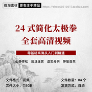 杨氏24式太极拳全套视频素材零基础分步详细讲解实战技法高清