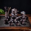 紫砂石磨懒人功夫自动茶具套装家用旋转出水防烫泡茶壶杯茶道配