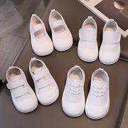 2024夏季儿童帆布鞋女童鞋子，男童小白鞋宝宝，幼儿园女孩白色鞋