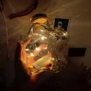玻璃瓶空瓶可爱星星瓶led灯，许愿瓶夜光幸运星玻璃木塞瓶创意瓶