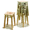 欧式凳子家用实木时尚创意餐桌凳椅现代板凳北欧整装叠放客厅圆凳