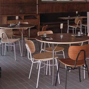 工业风loft椅子设计师创意极简复古家用椅咖啡厅休闲靠背铁艺餐椅